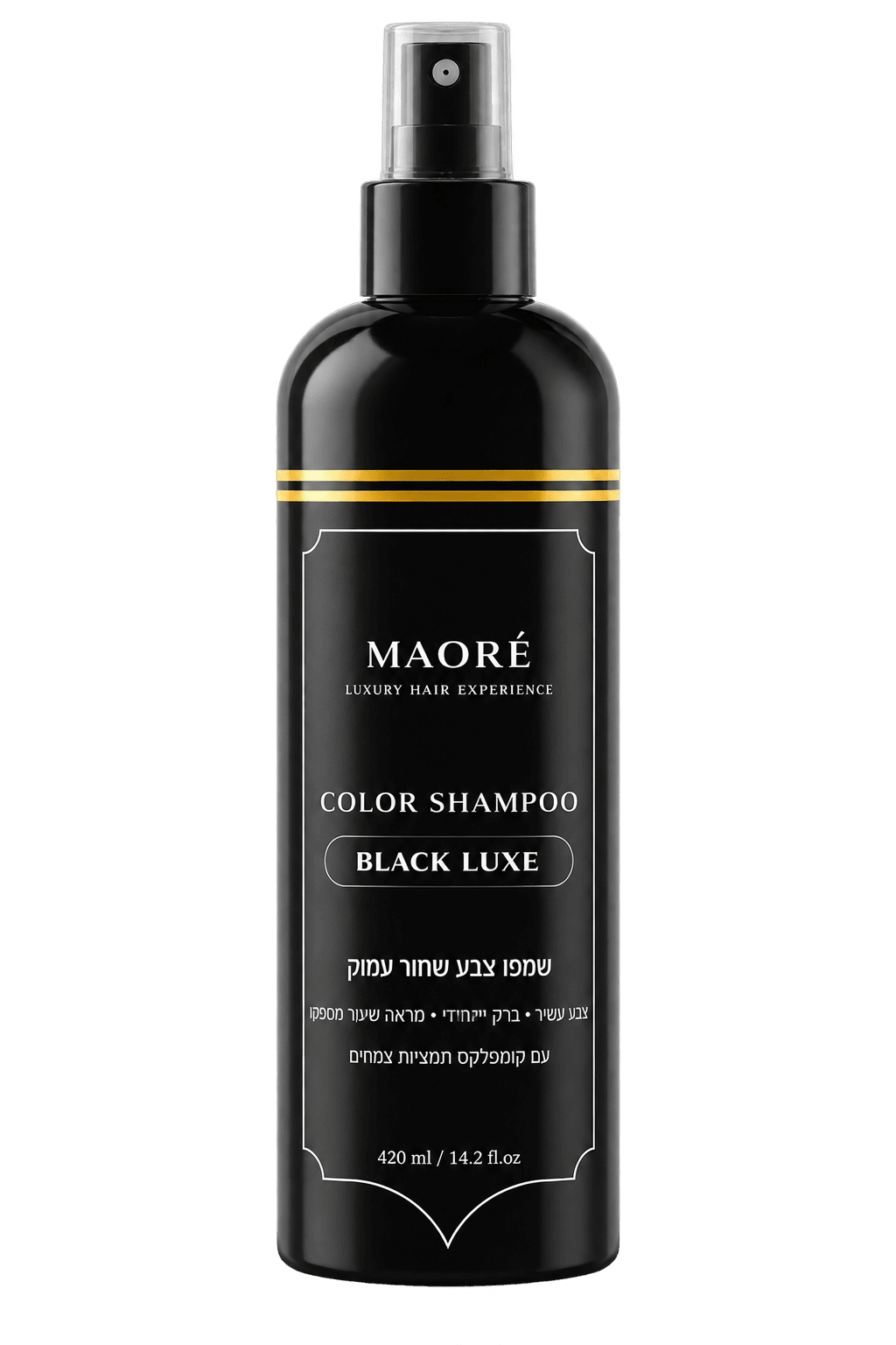 בקבוק MAORÉ Black Luxe, בנפח 420 מ״ל